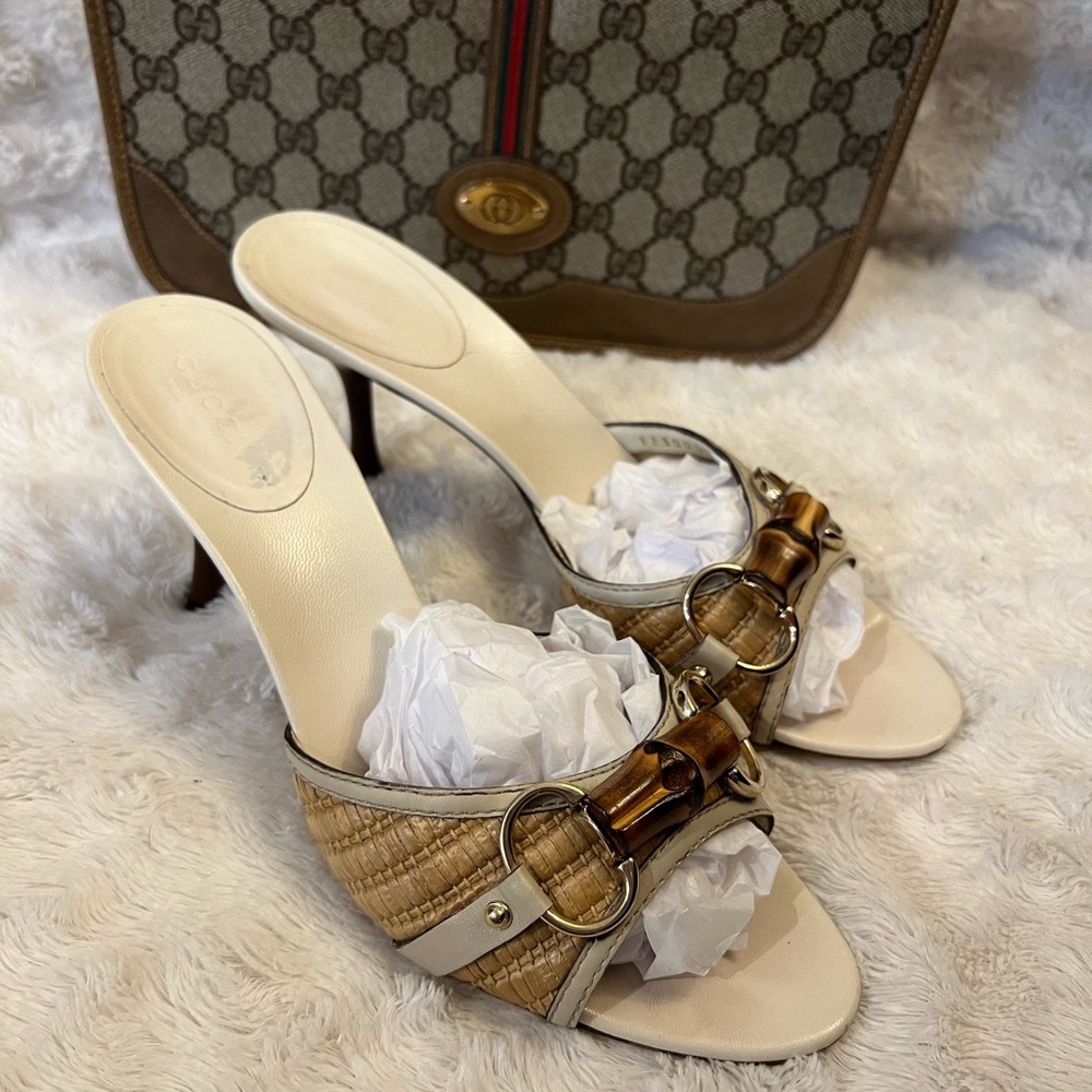 Gucci Bamboo Horsebit Heels